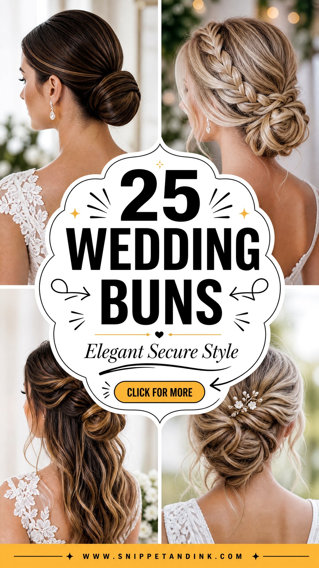 25 Wedding Buns for Elegant Secure Bridal Style - 25 Wedding Buns for Elegant, Secure Bridal Style