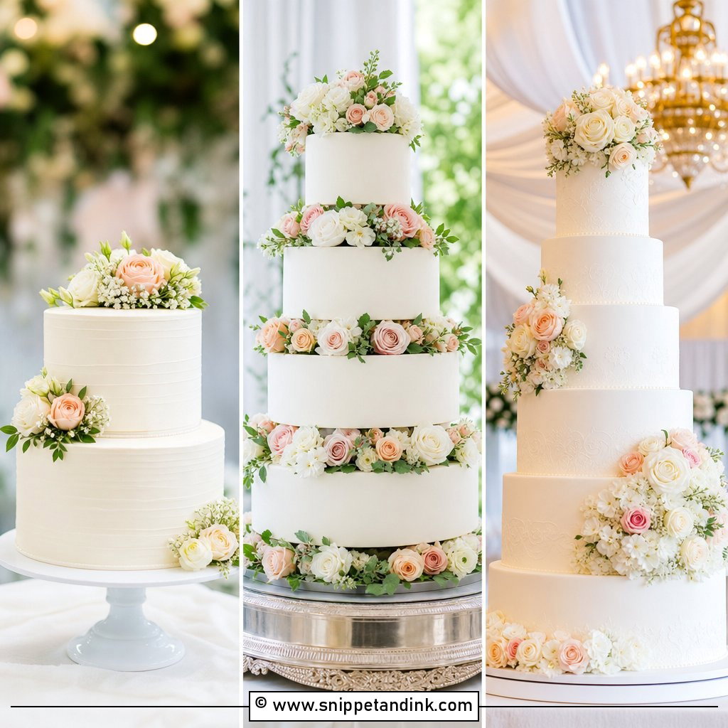 25 Wedding Cake Size Guide Easy Portions for Every Guest