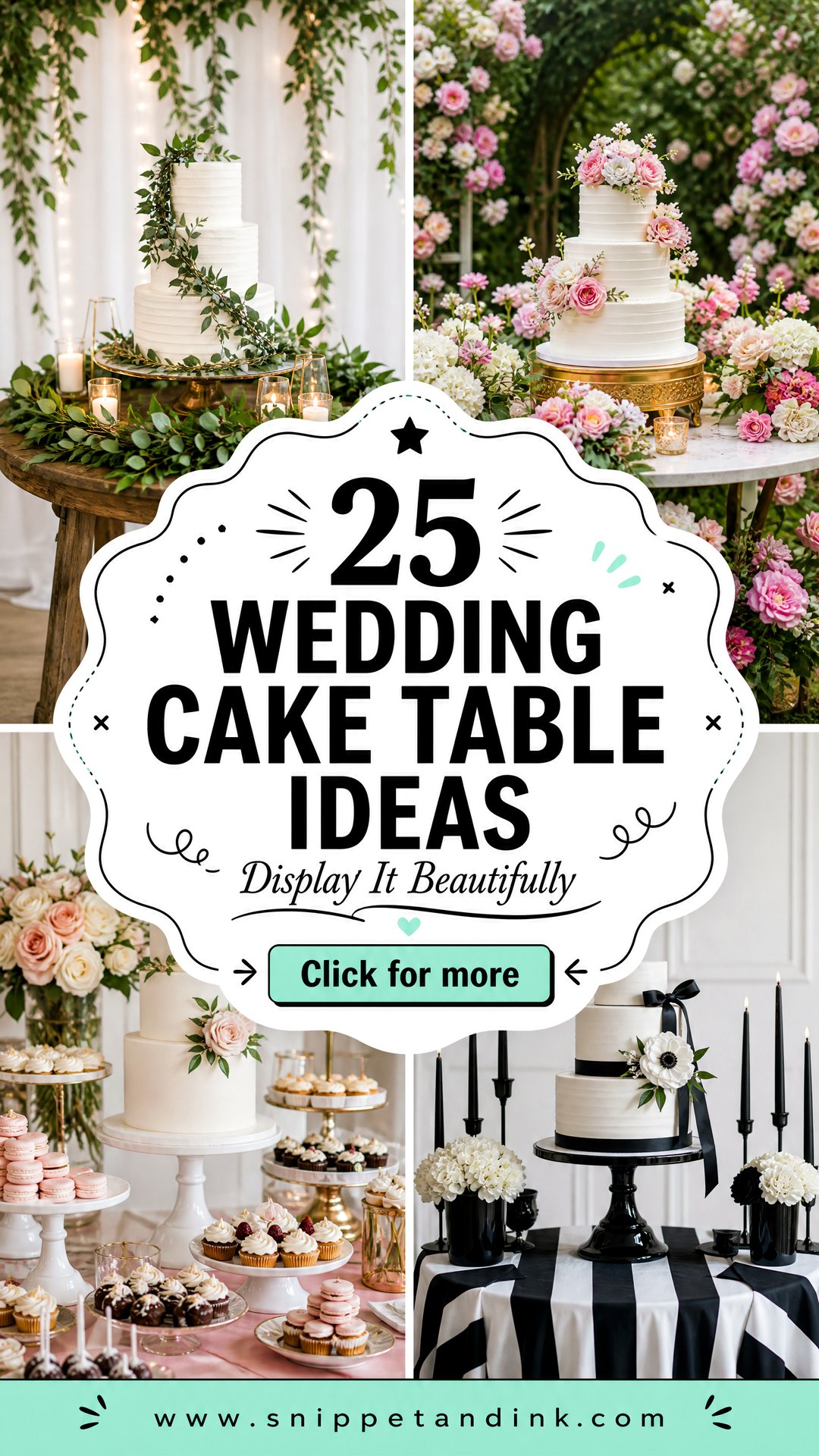 25 Wedding Cake Table Ideas for Stunning Reception Displays - 25 Wedding Cake Table Ideas for Stunning Reception Displays
