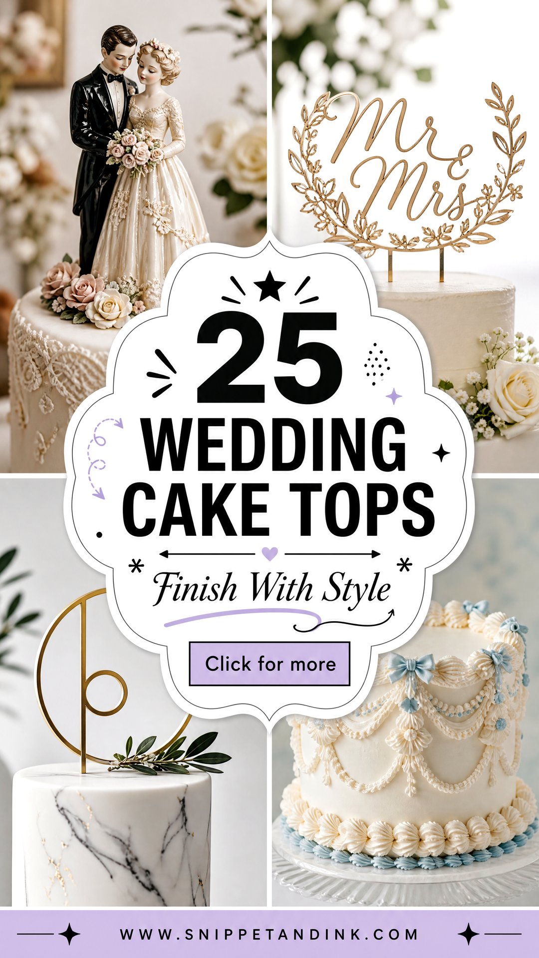 25 Wedding Cake Tops for Stylish Meaningful Finishing Touches - 25 Wedding Cake Tops for Stylish, Meaningful Finishing Touches