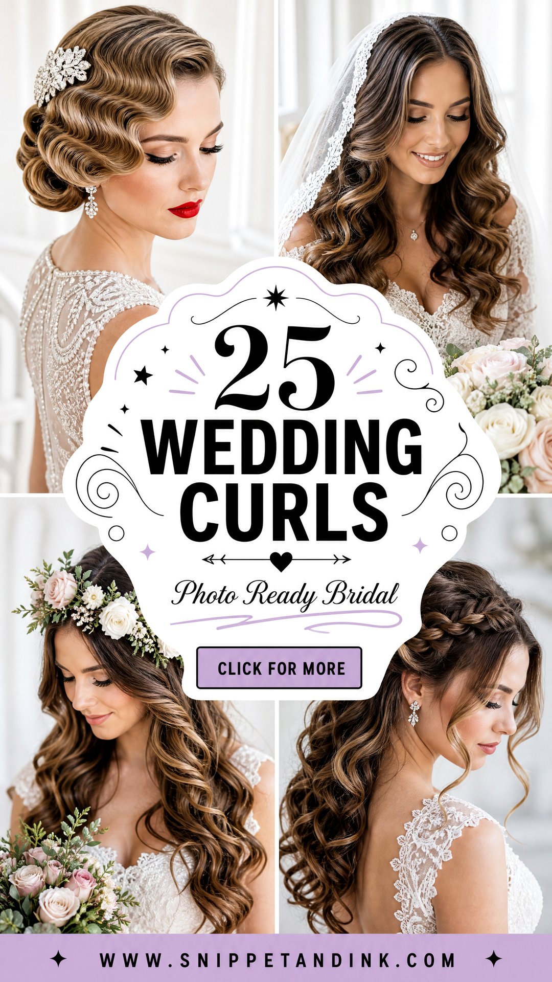 25 Wedding Curls for Soft Photo-Ready Bridal Hair Looks - 25 Wedding Curls for Soft, Photo-Ready Bridal Hair Looks
