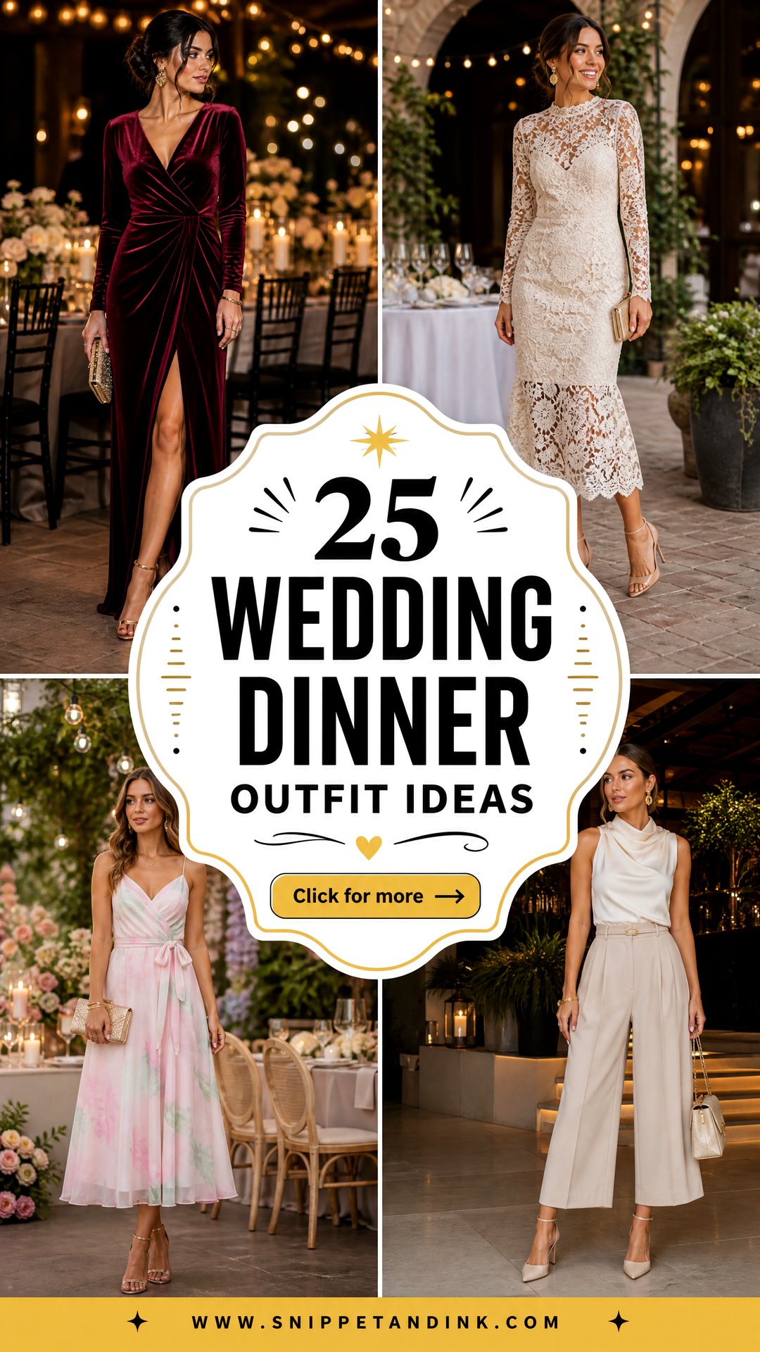 25 Wedding Dinner Outfit Ideas for a Stylish Reception Look - 25 Wedding Dinner Outfit Ideas for a Stylish Reception Look