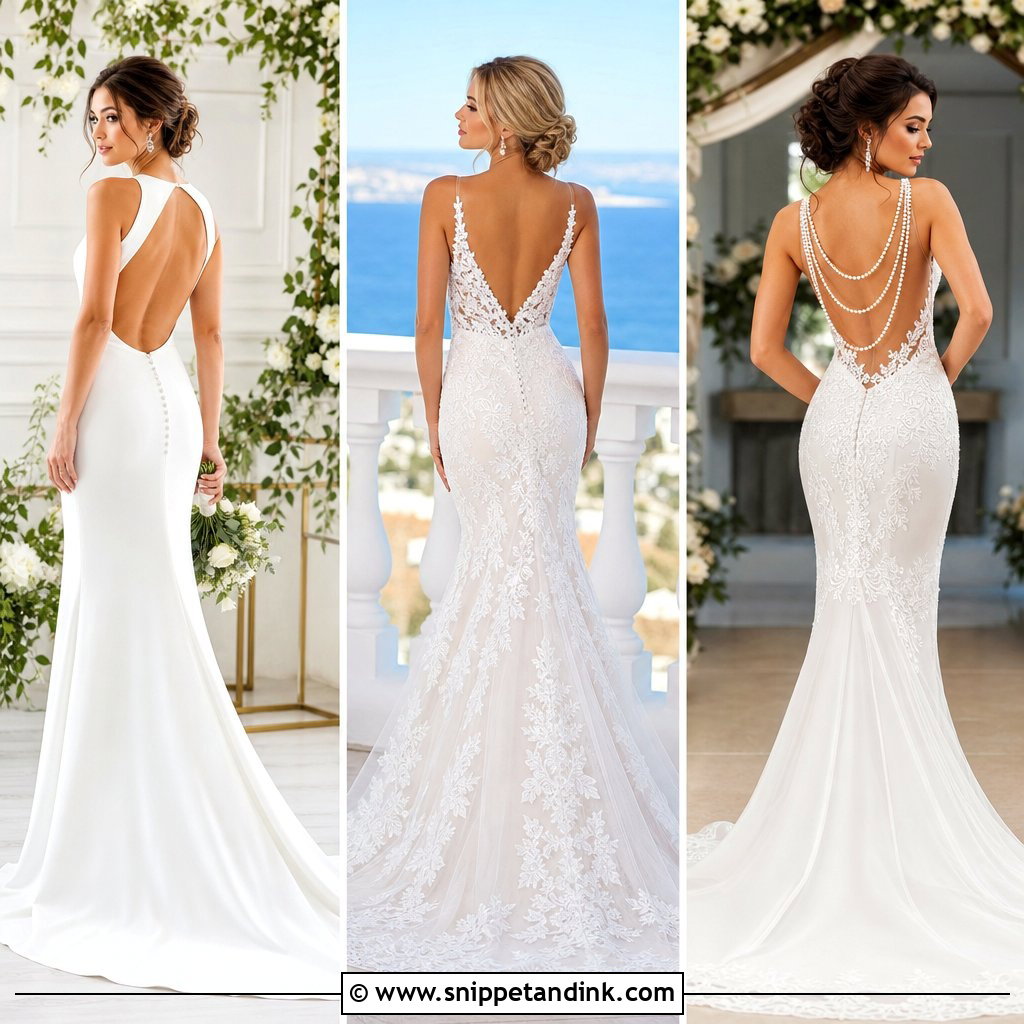 25 Wedding Dress Back Ideas for a Breathtaking Bridal Exit