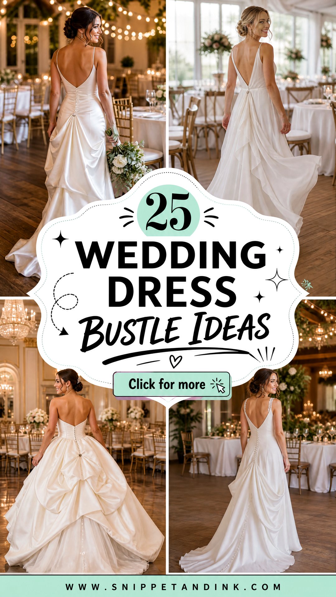 25 Wedding Dress Bustle Ideas for Beauty Comfort and Dancing - 25 Wedding Dress Bustle Ideas for Beauty, Comfort, and Dancing