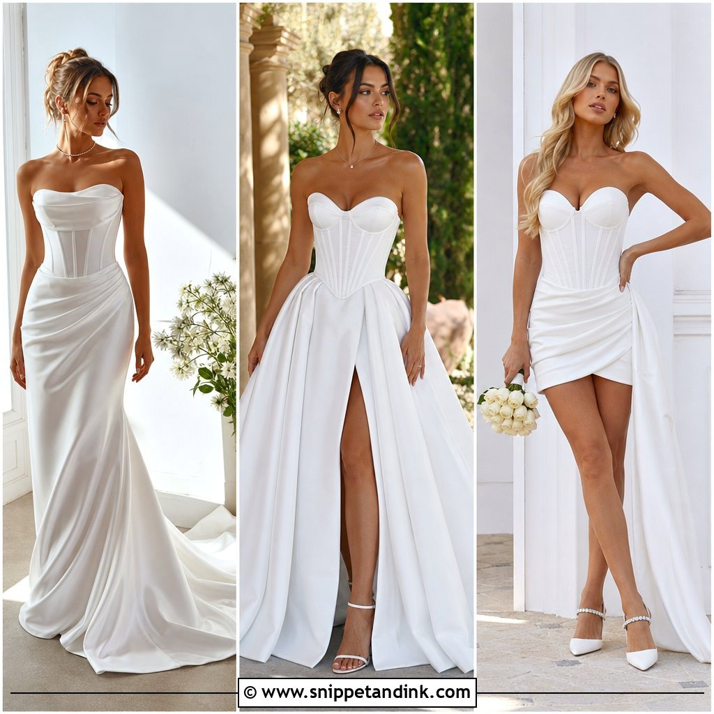25 Wedding Dress Corset Top Ideas for a Romantic, Modern Look