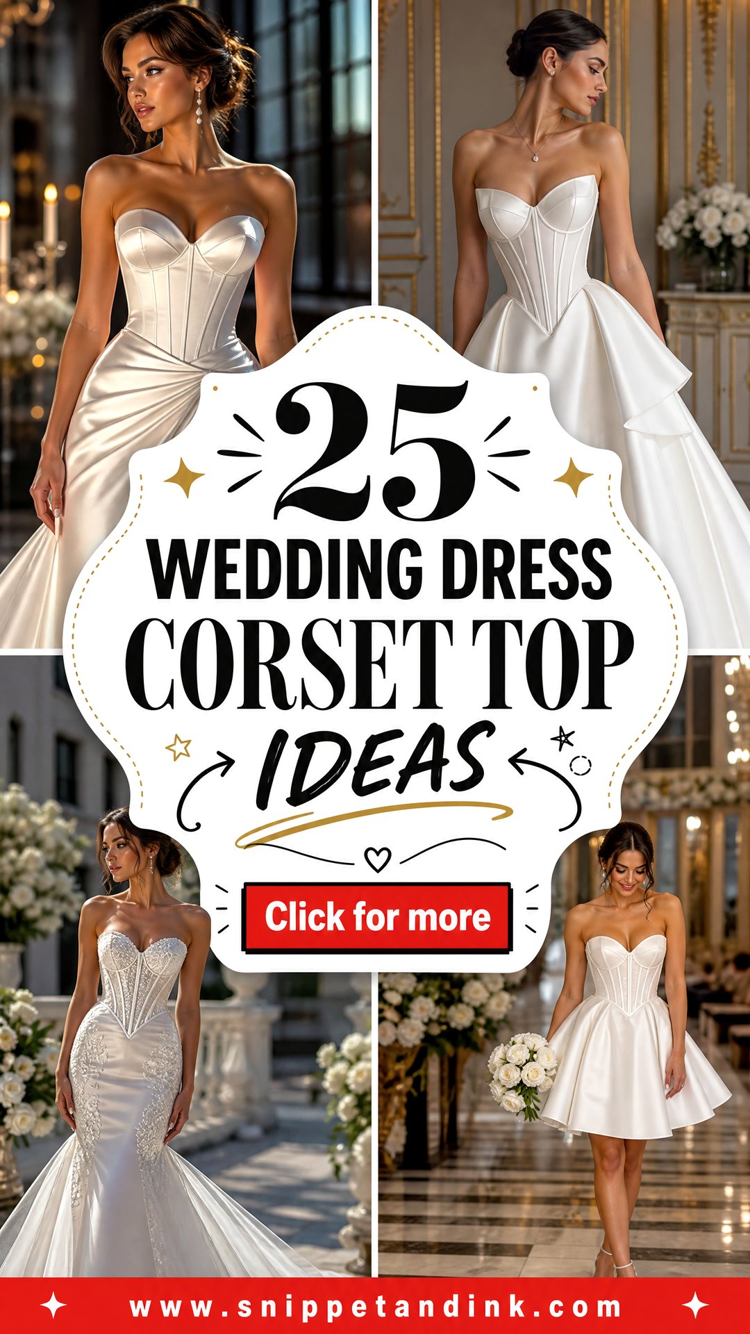 25 Wedding Dress Corset Top Ideas for a Romantic Modern Look - 25 Wedding Dress Corset Top Ideas for a Romantic, Modern Look