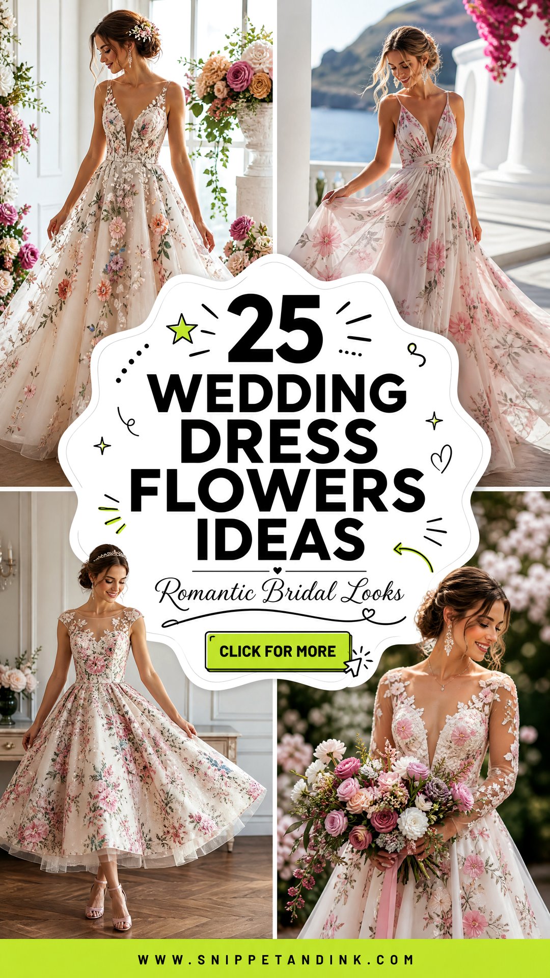 25 Wedding Dress Flowers Ideas for Romantic Bridal Looks - 25 Wedding Dress Flowers Ideas for Romantic Bridal Looks