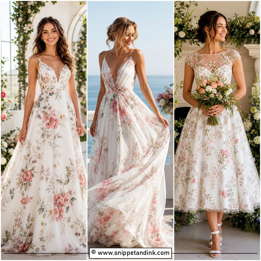 25 Wedding Dress Flowers Ideas for Romantic Bridal Looks