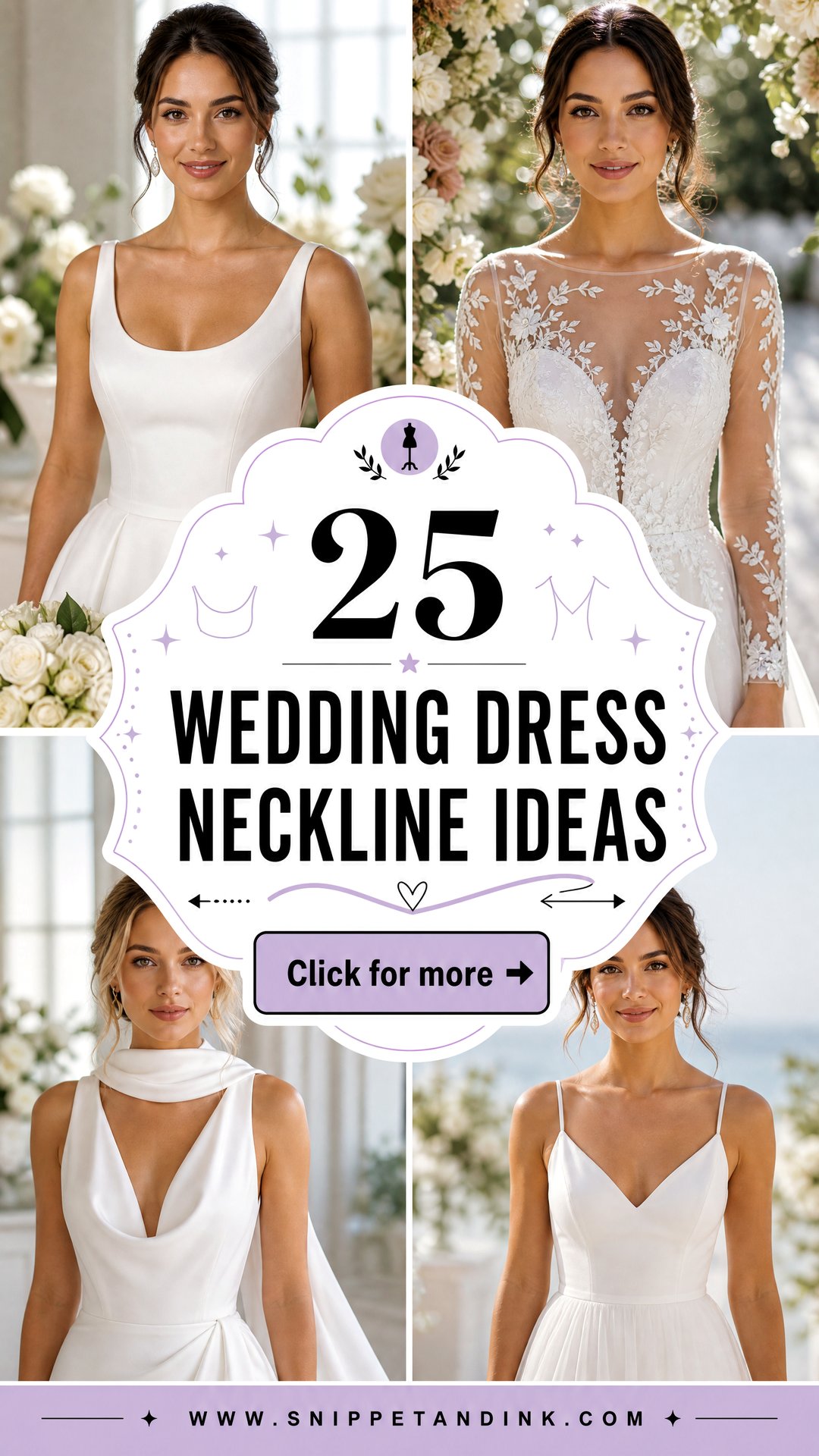 25 Wedding Dress Neckline Ideas Find Your Most Flattering Look - 25 Wedding Dress Neckline Ideas: Find Your Most Flattering Look