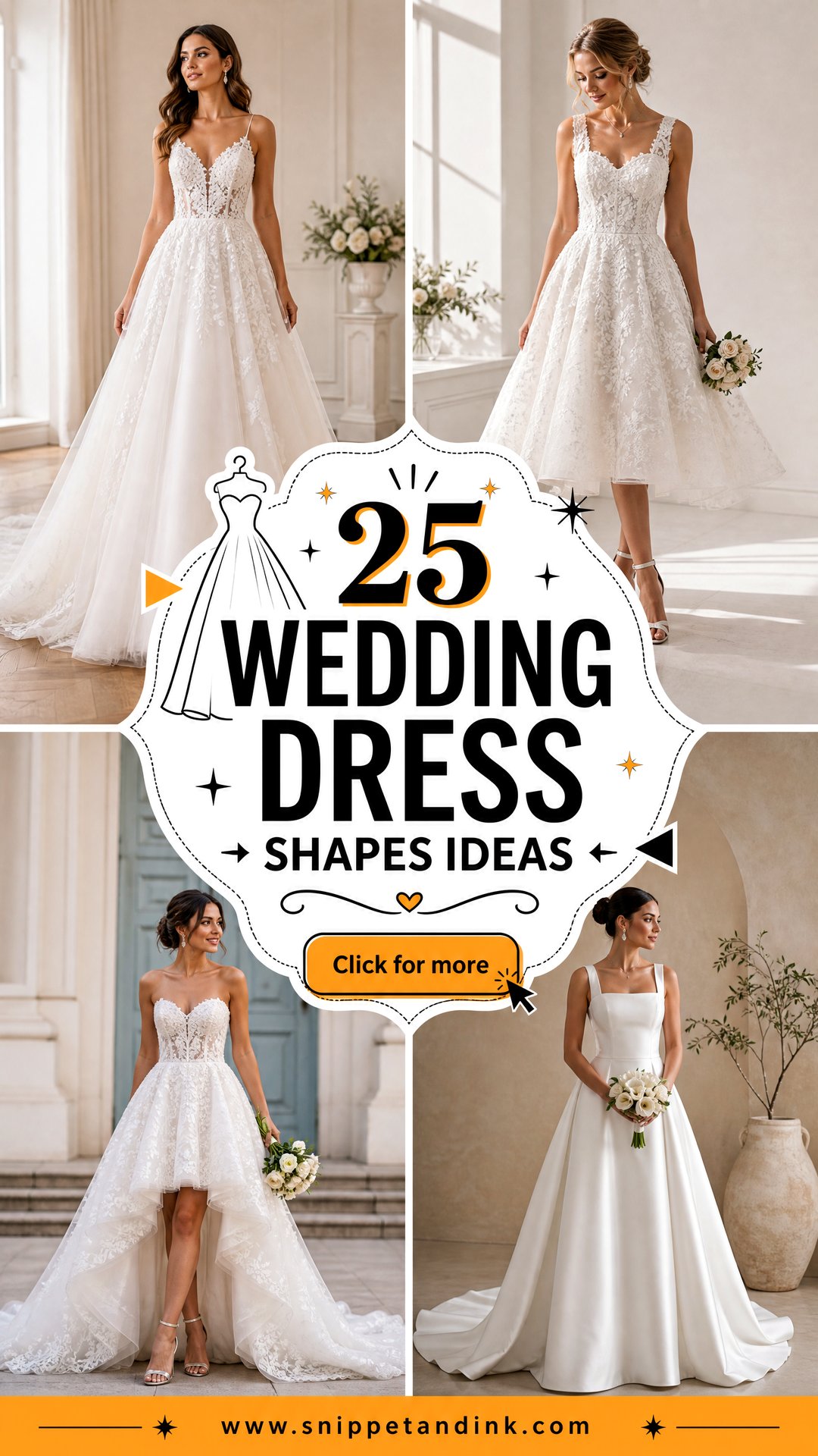 25 Wedding Dress Shapes Ideas Find the Silhouette Made for You - 25 Wedding Dress Shapes Ideas: Find the Silhouette Made for You