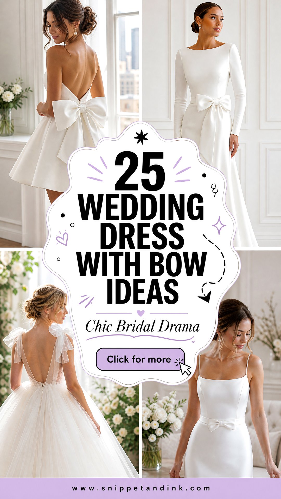 25 Wedding Dress with Bow Ideas for Chic Bridal Drama - 25 Wedding Dress with Bow Ideas for Chic Bridal Drama