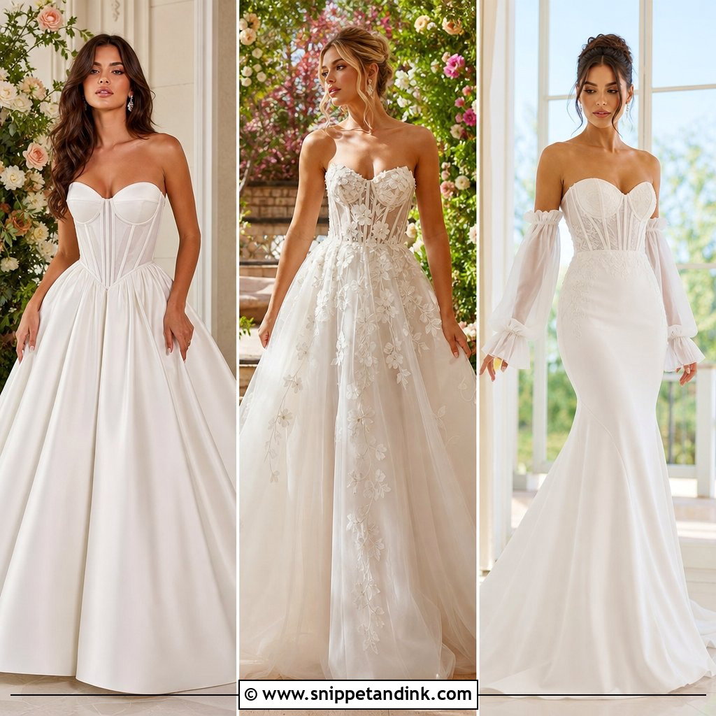 25 Wedding Dress with Corset Ideas: Romantic Structured Looks