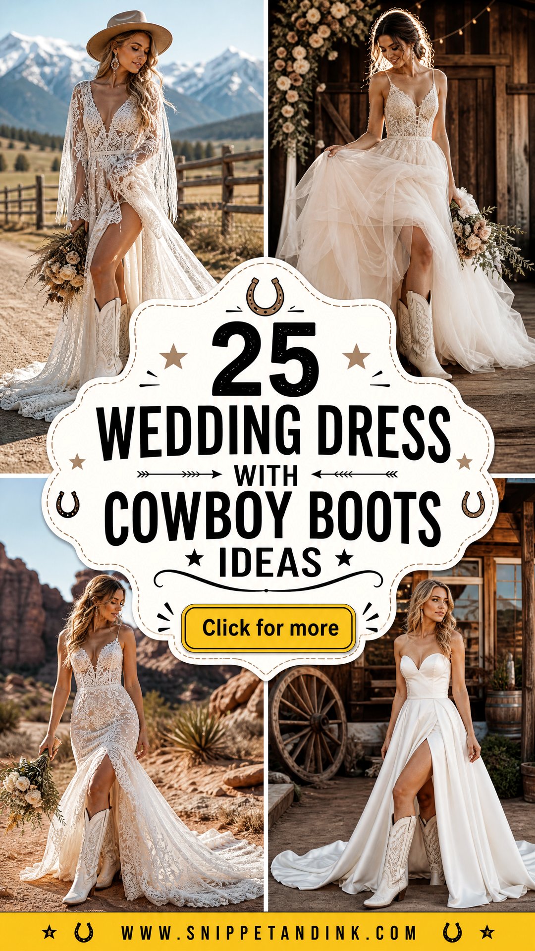 25 Wedding Dress with Cowboy Boots Ideas Rustic Bridal Style - 25 Wedding Dress with Cowboy Boots Ideas: Rustic Bridal Style