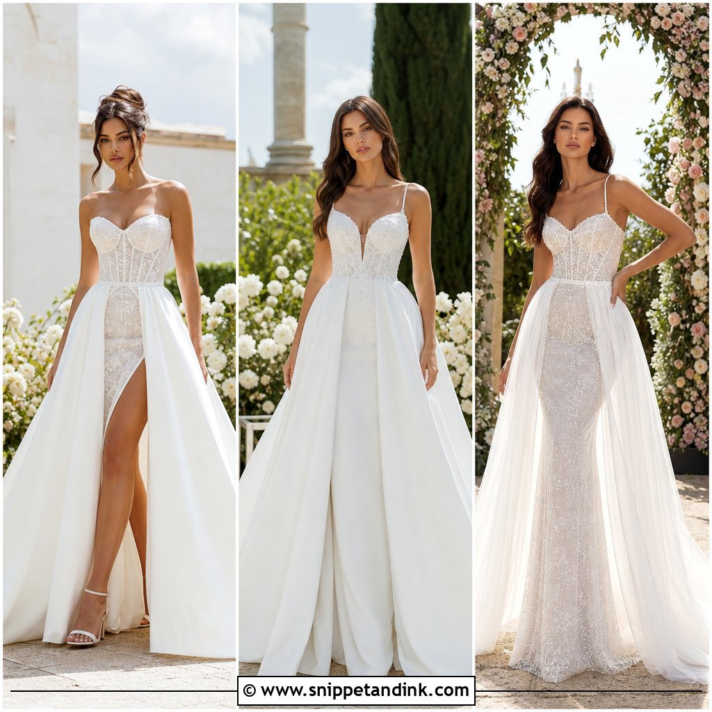 25 Wedding Dress with Detachable Skirt Ideas: Bridal Style Guide