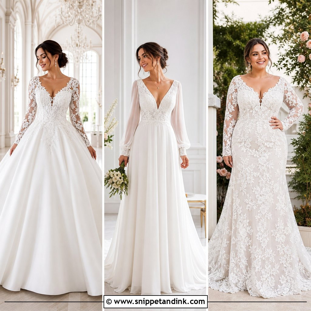 25 Wedding Dress with Long Sleeves: Timeless All-Season Looks