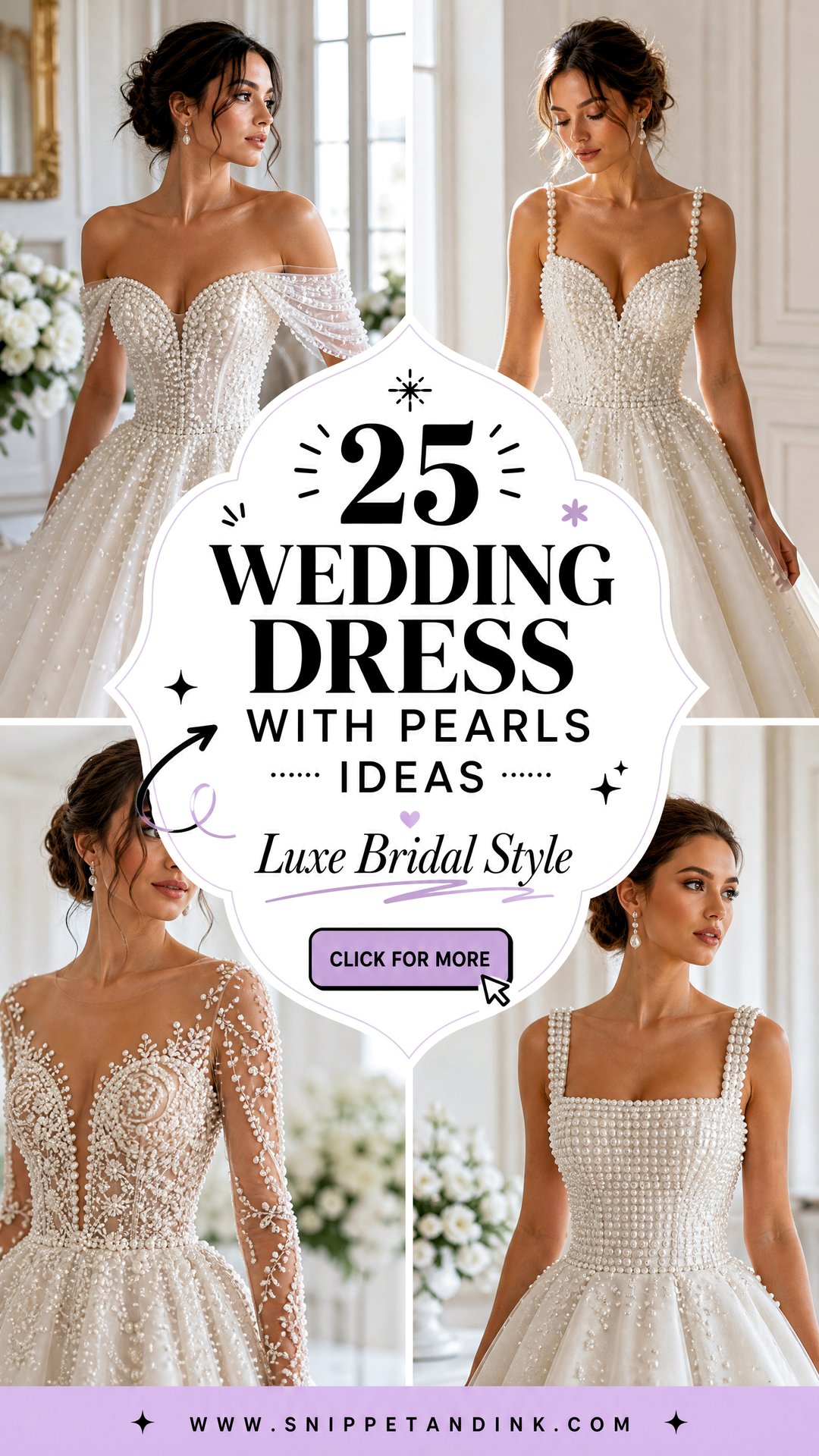 25 Wedding Dress with Pearls Ideas for Luxe Bridal Style - 25 Wedding Dress with Pearls Ideas for Luxe Bridal Style