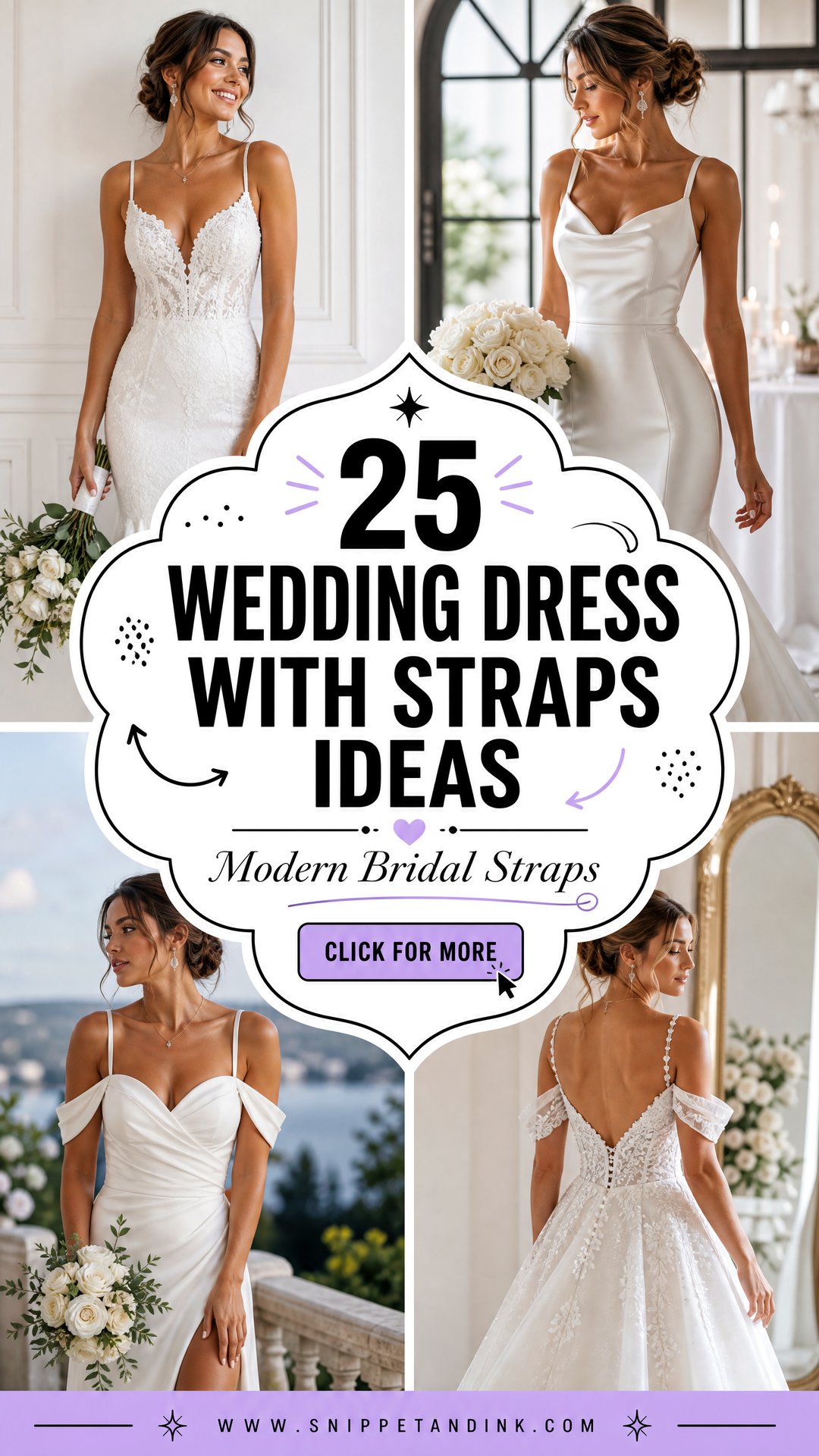 25 Wedding Dress with Straps Ideas for Modern Brides - 25 Wedding Dress with Straps Ideas for Modern Brides
