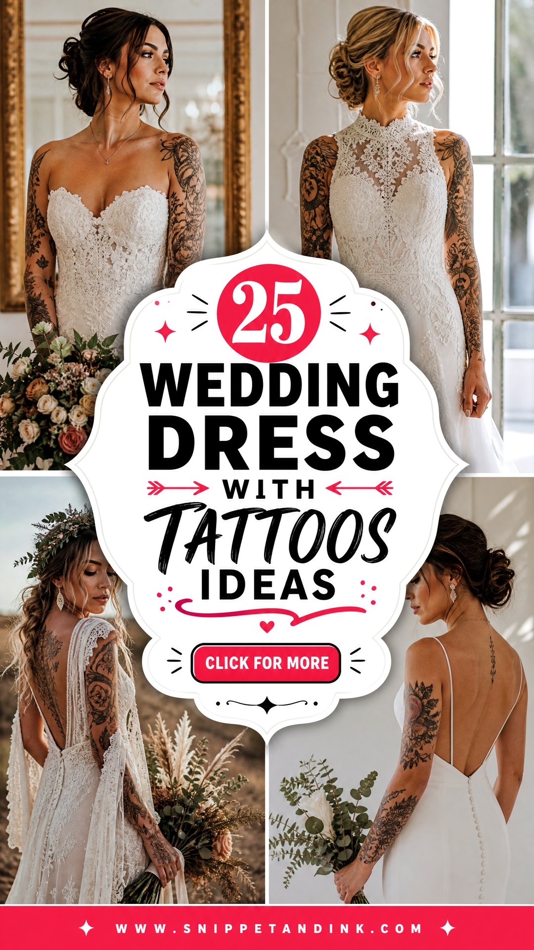 25 Wedding Dress with Tattoos Ideas for Bold Artful Brides - 25 Wedding Dress with Tattoos Ideas for Bold, Artful Brides