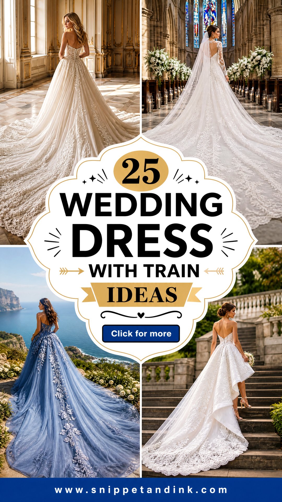 25 Wedding Dress with Train Ideas for Dramatic Bridal Style - 25 Wedding Dress with Train Ideas for Dramatic Bridal Style