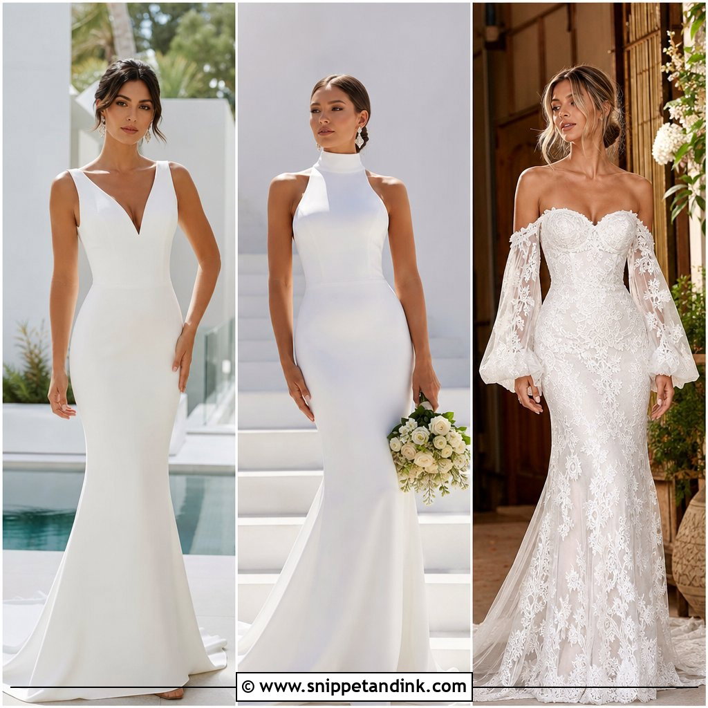 25 Wedding Dresses Fitted for a Sleek, Sculpted Bridal Look
