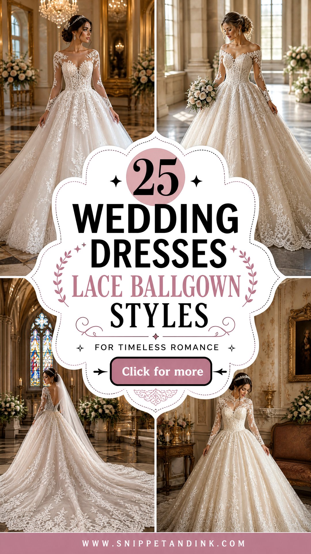 25 Wedding Dresses Lace Ballgown Styles for Timeless Romance - 25 Wedding Dresses Lace Ballgown Styles for Timeless Romance