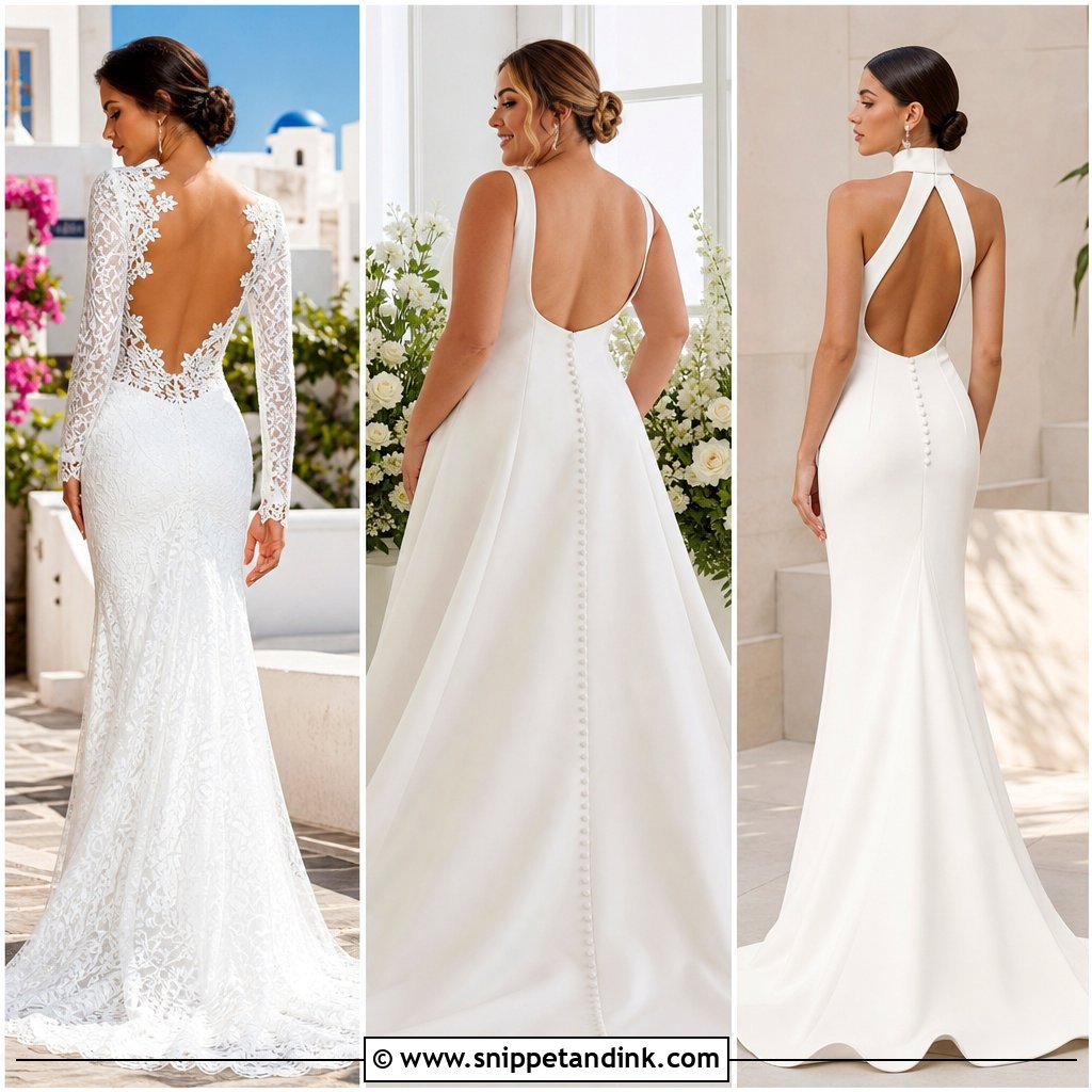 25 Wedding Dresses Open Back for a Striking Bridal Look