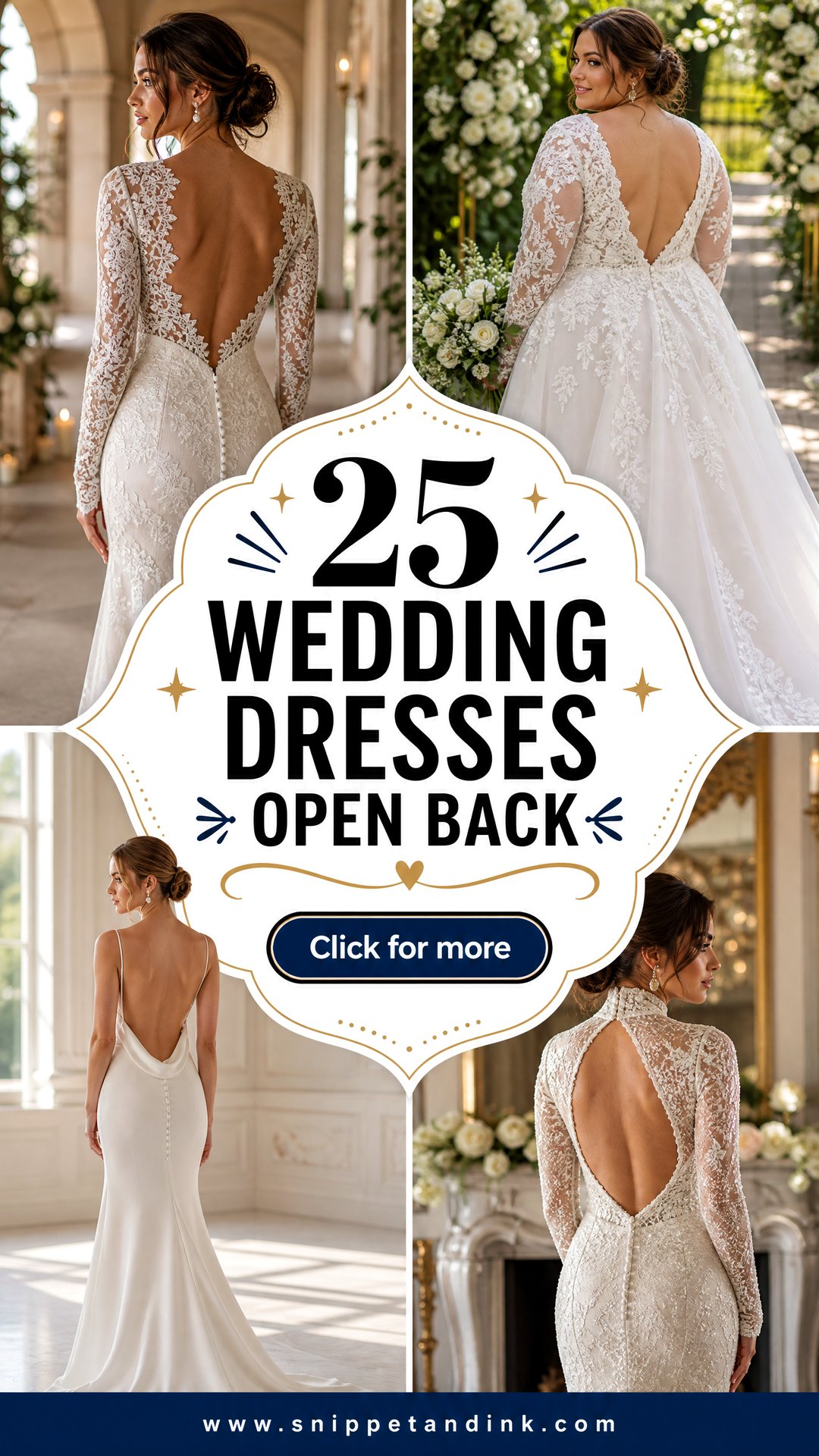 25 Wedding Dresses Open Back for a Striking Bridal Look - 25 Wedding Dresses Open Back for a Striking Bridal Look