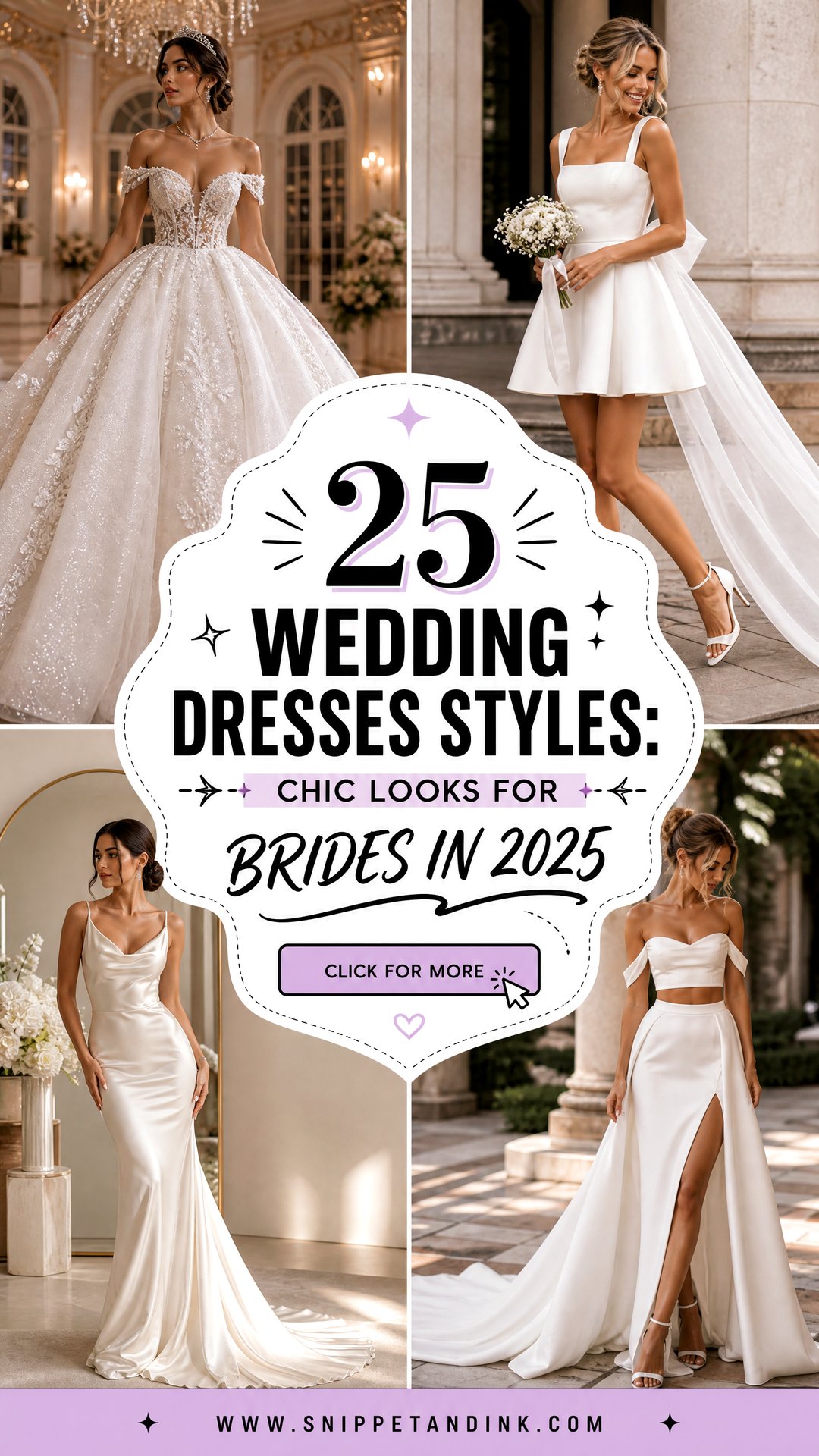 25 Wedding Dresses Styles Chic Looks for Brides in 2025 - 25 Wedding Dresses Styles: Chic Looks for Brides in 2025