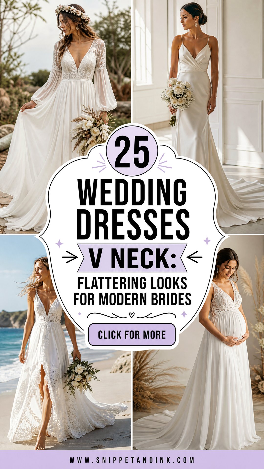 25 Wedding Dresses V Neck Flattering Looks for Modern Brides - 25 Wedding Dresses V Neck: Flattering Looks for Modern Brides