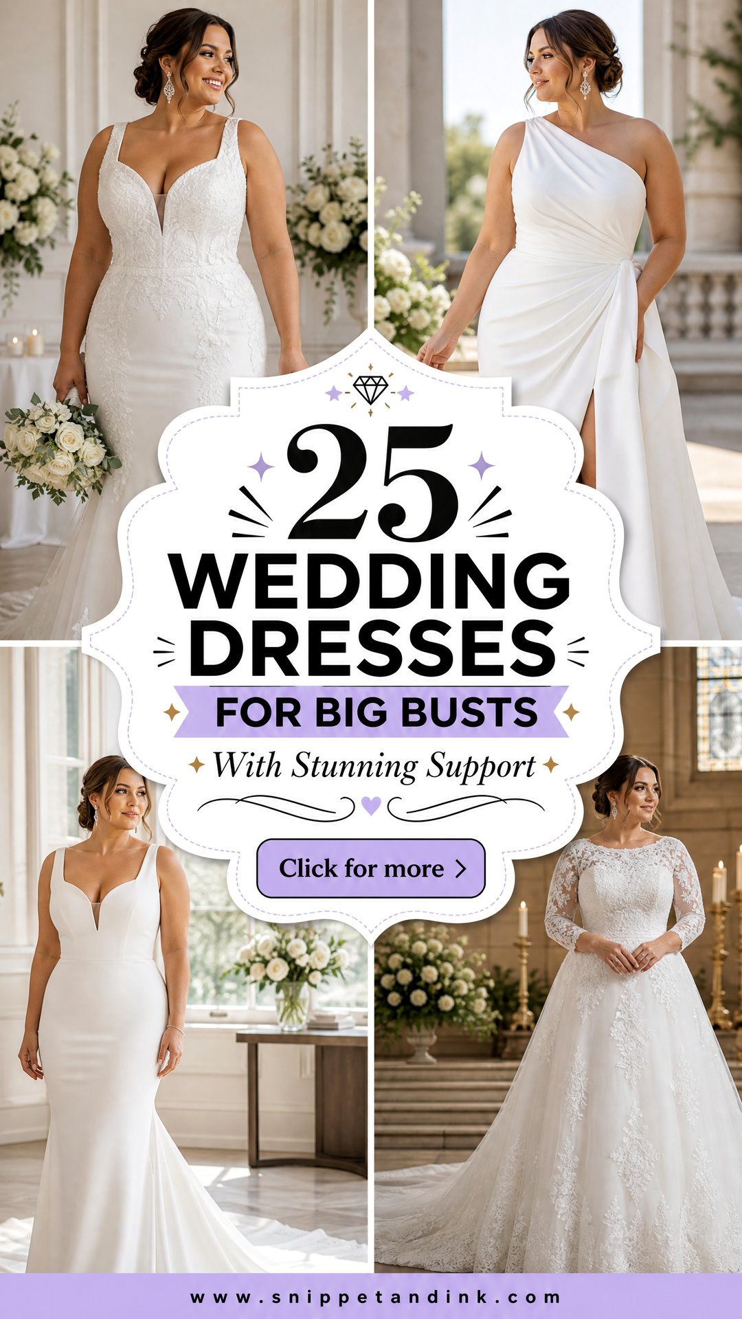25 Wedding Dresses for Big Busts With Stunning Support - 25 Wedding Dresses for Big Busts With Stunning Support