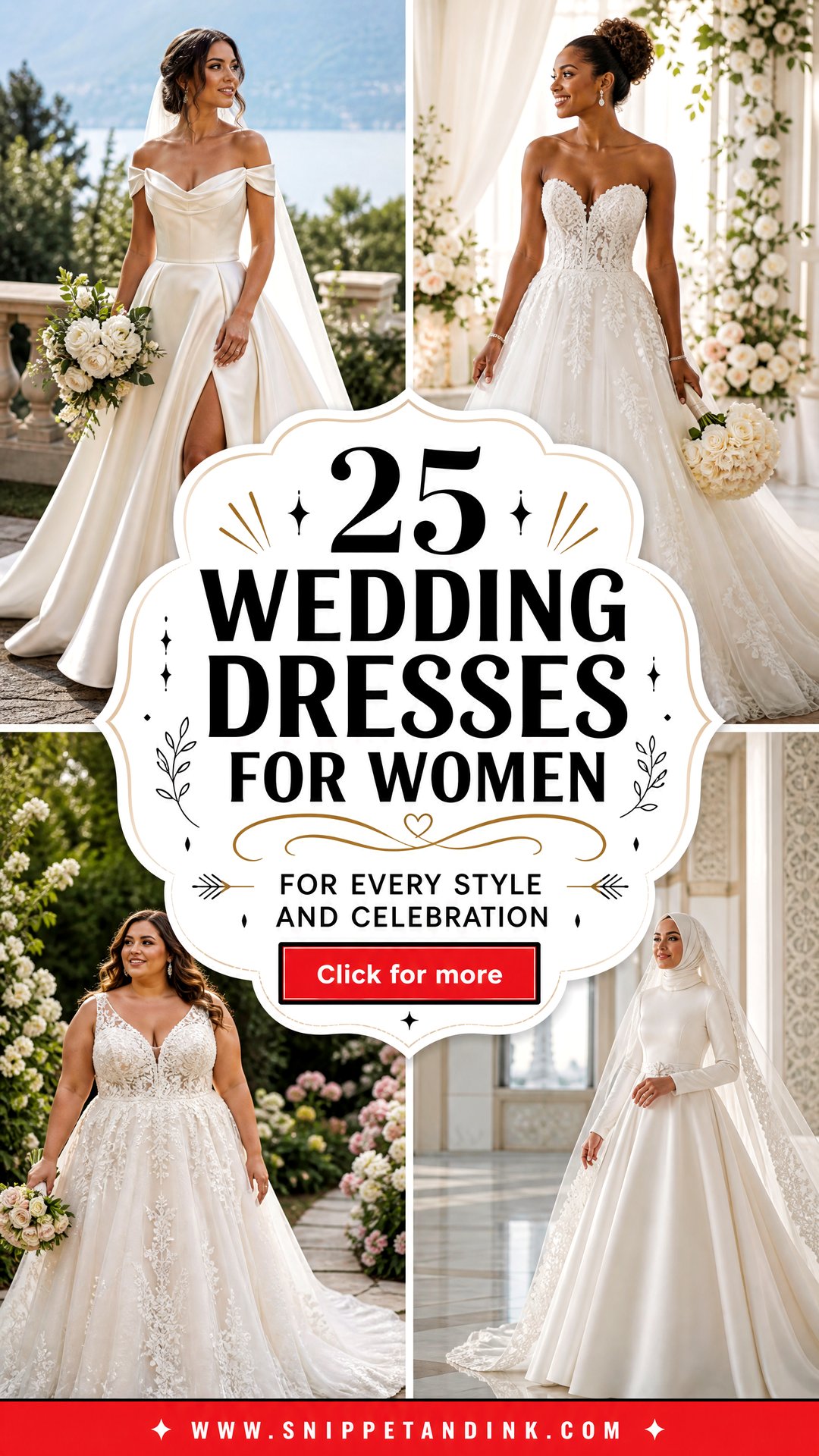 25 Wedding Dresses for Women for Every Style and Celebration - 25 Wedding Dresses for Women for Every Style and Celebration