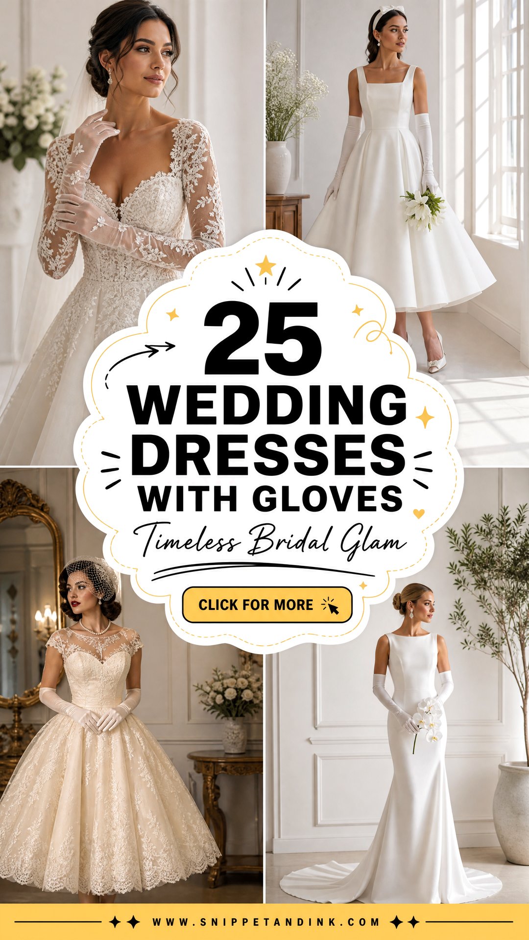 25 Wedding Dresses with Gloves for Timeless Bridal Glam - 25 Wedding Dresses with Gloves for Timeless Bridal Glam