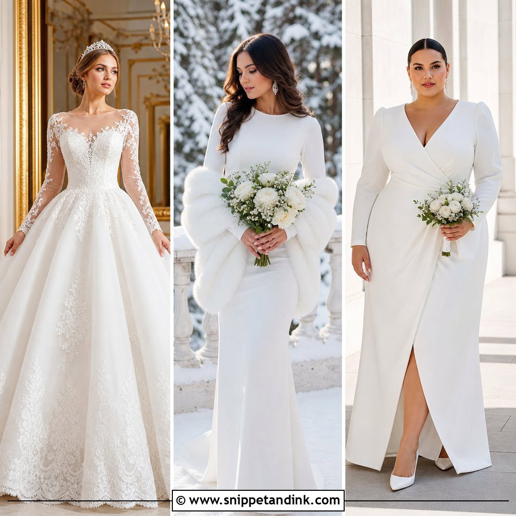 25 Wedding Dresses with Long Sleeves: Chic Looks for Fall Brides