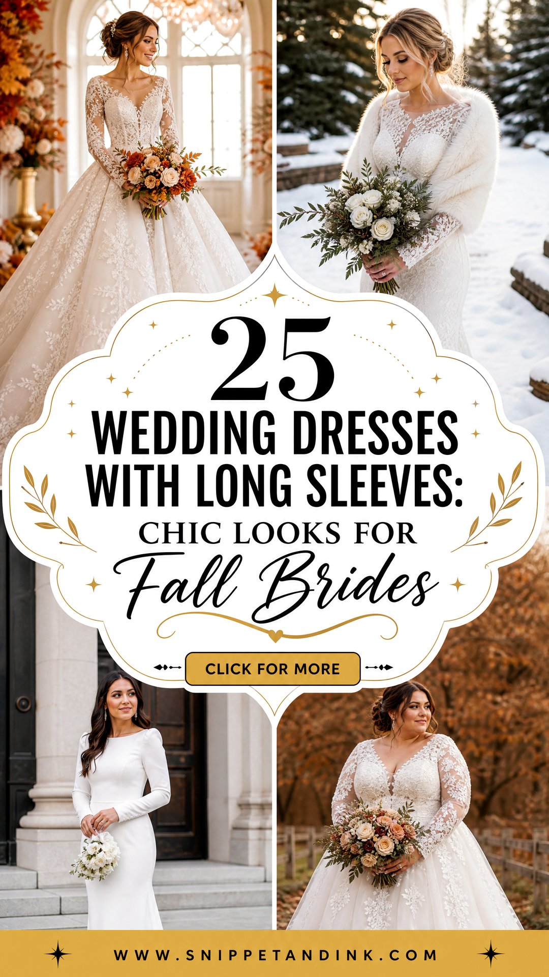 25 Wedding Dresses with Long Sleeves Chic Looks for Fall Brides - 25 Wedding Dresses with Long Sleeves: Chic Looks for Fall Brides