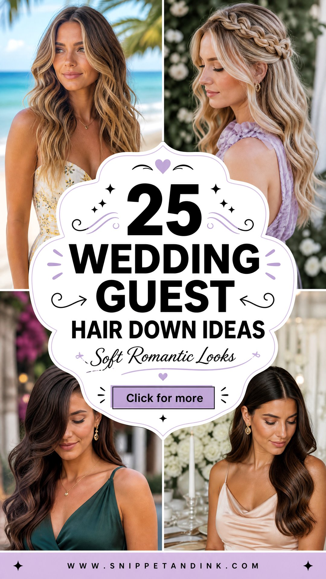 25 Wedding Guest Hair Down Ideas for Soft Romantic Looks - 25 Wedding Guest Hair Down Ideas for Soft Romantic Looks