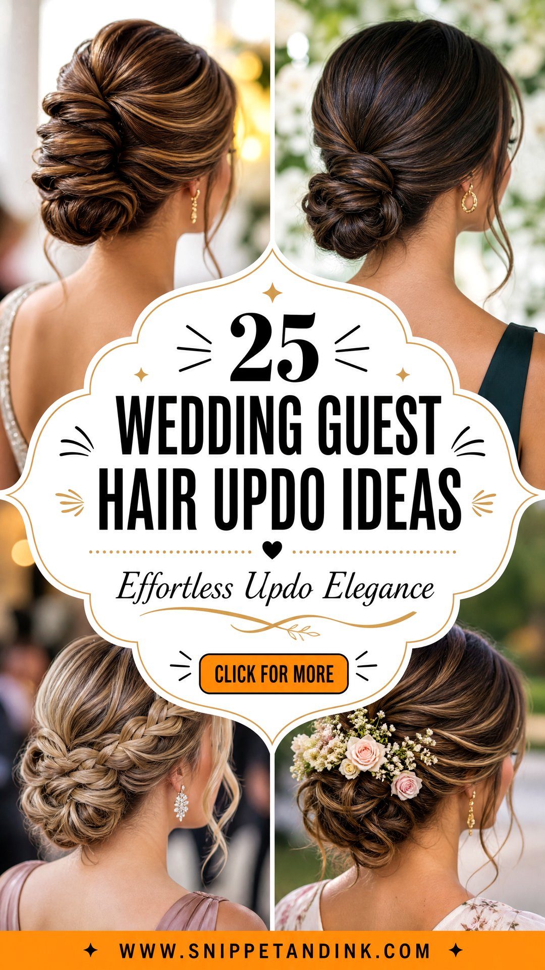 25 Wedding Guest Hair Updo Ideas for Effortless Elegance - 25 Wedding Guest Hair Updo Ideas for Effortless Elegance