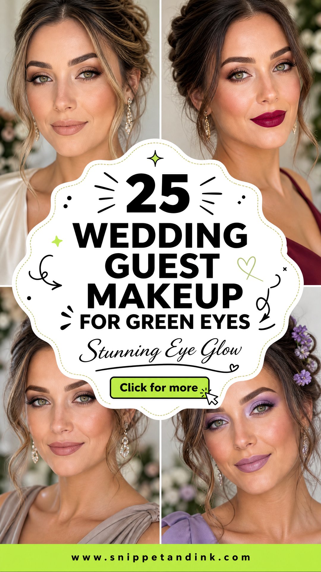 25 Wedding Guest Makeup for Green Eyes to Look Stunning - 25 Wedding Guest Makeup for Green Eyes to Look Stunning