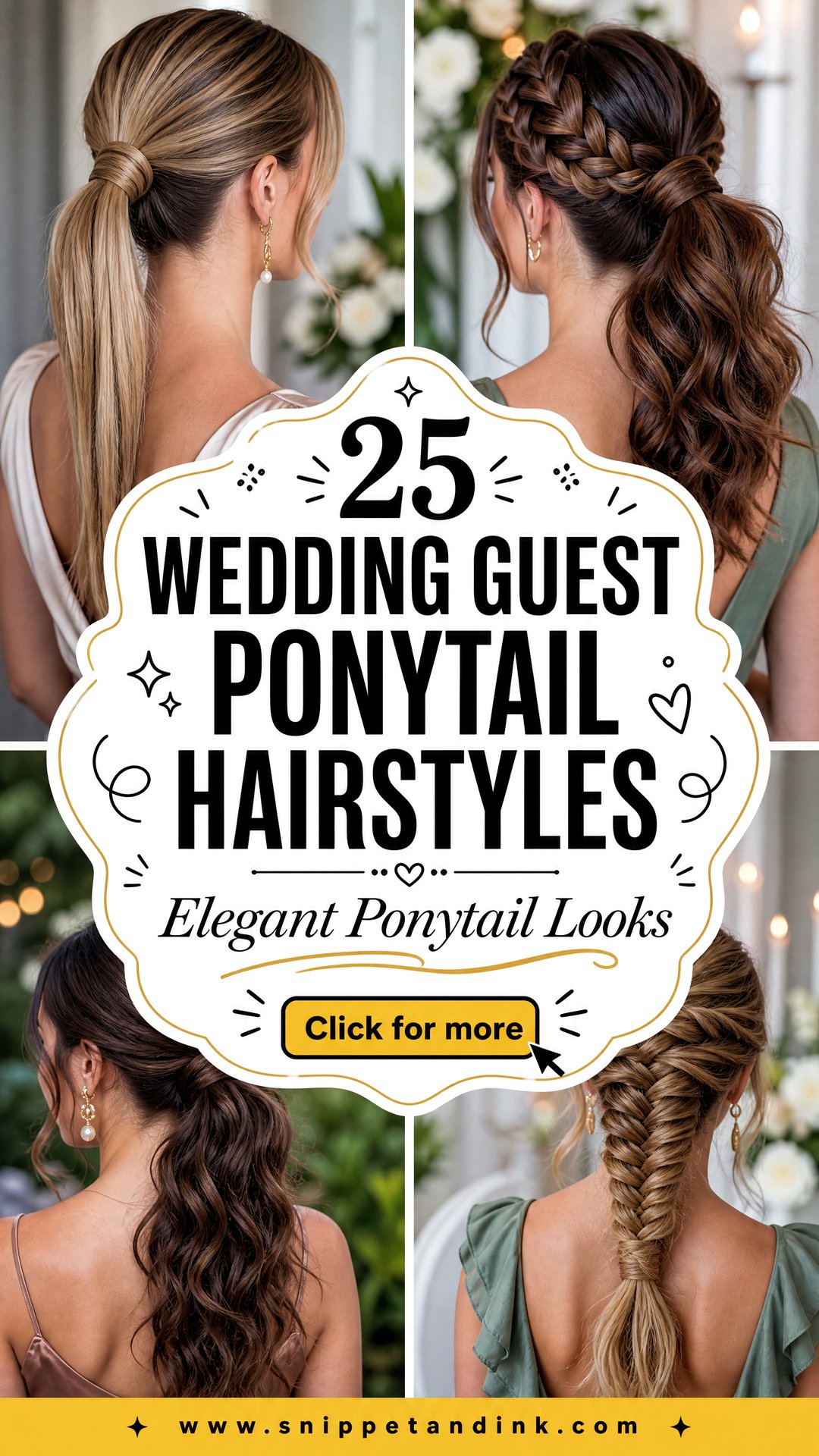 25 Wedding Guest Ponytail Hairstyles for Elegant Style - 25 Wedding Guest Ponytail Hairstyles for Elegant Style