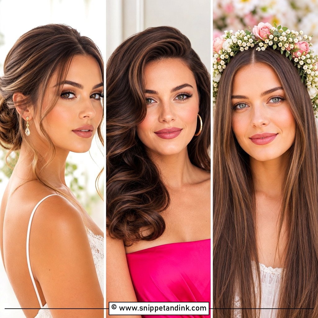 25 Wedding Hair Brunette Ideas for Rich Glossy Bridal Style
