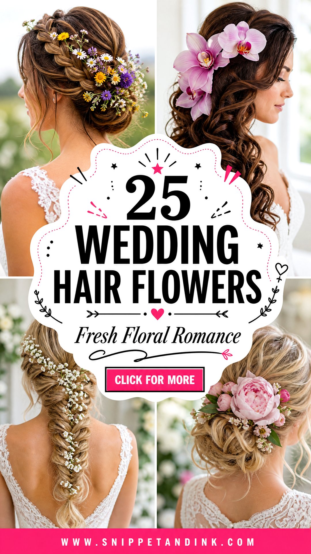 25 Wedding Hair Flowers for Fresh Romantic Bridal Style - 25 Wedding Hair Flowers for Fresh Romantic Bridal Style