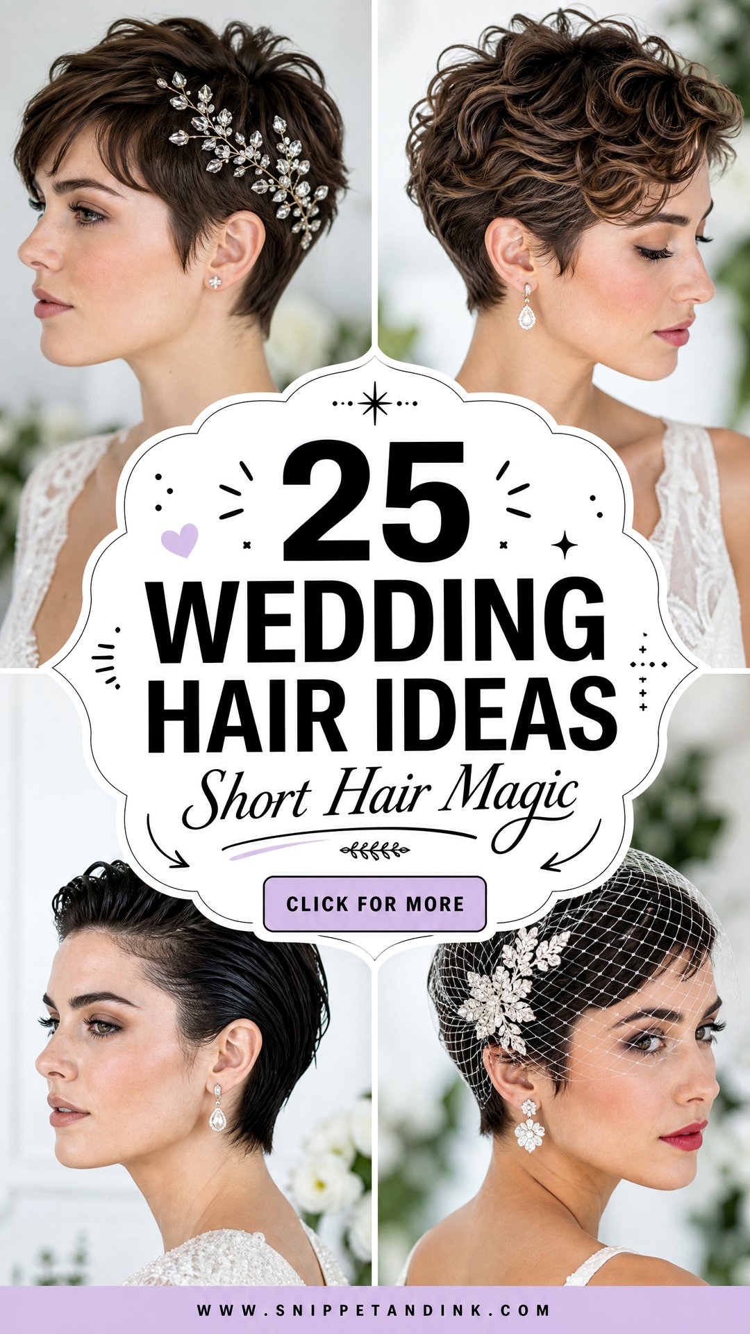 25 Wedding Hair Ideas for Short Hair That Feel Effortless - 25 Wedding Hair Ideas for Short Hair That Feel Effortless