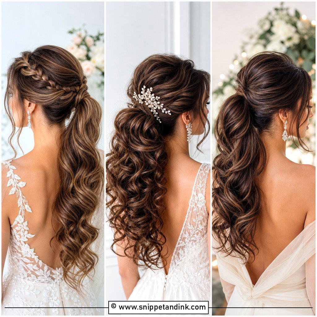 25 Wedding Hair Ponytail Ideas for Chic Modern Brides