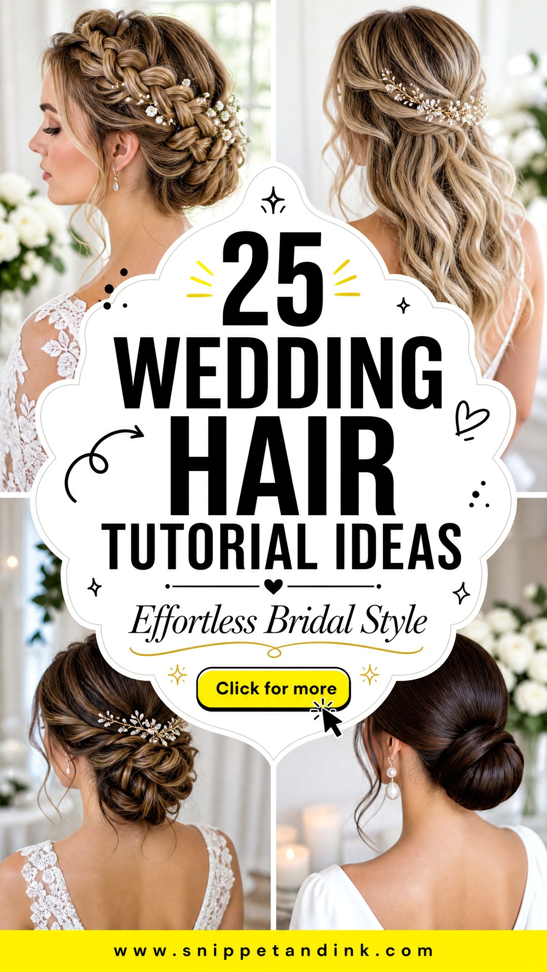 25 Wedding Hair Tutorial Ideas for Effortless Bridal Style - 25 Wedding Hair Tutorial Ideas for Effortless Bridal Style