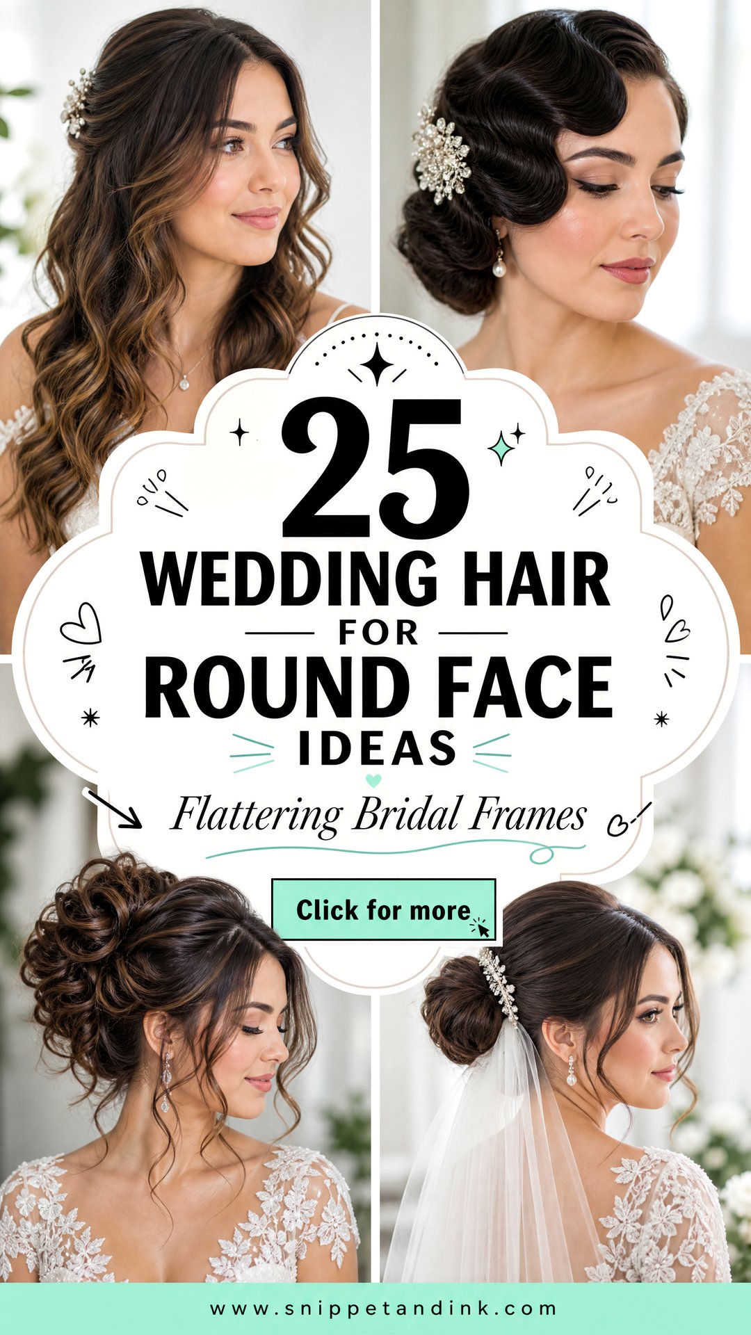 25 Wedding Hair for Round Face Ideas to Flatter Your Features - 25 Wedding Hair for Round Face Ideas to Flatter Your Features