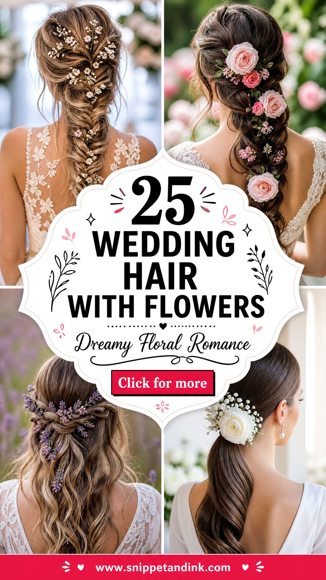 25 Wedding Hair with Flowers for Dreamy Bridal Romance - 25 Wedding Hair with Flowers for Dreamy Bridal Romance