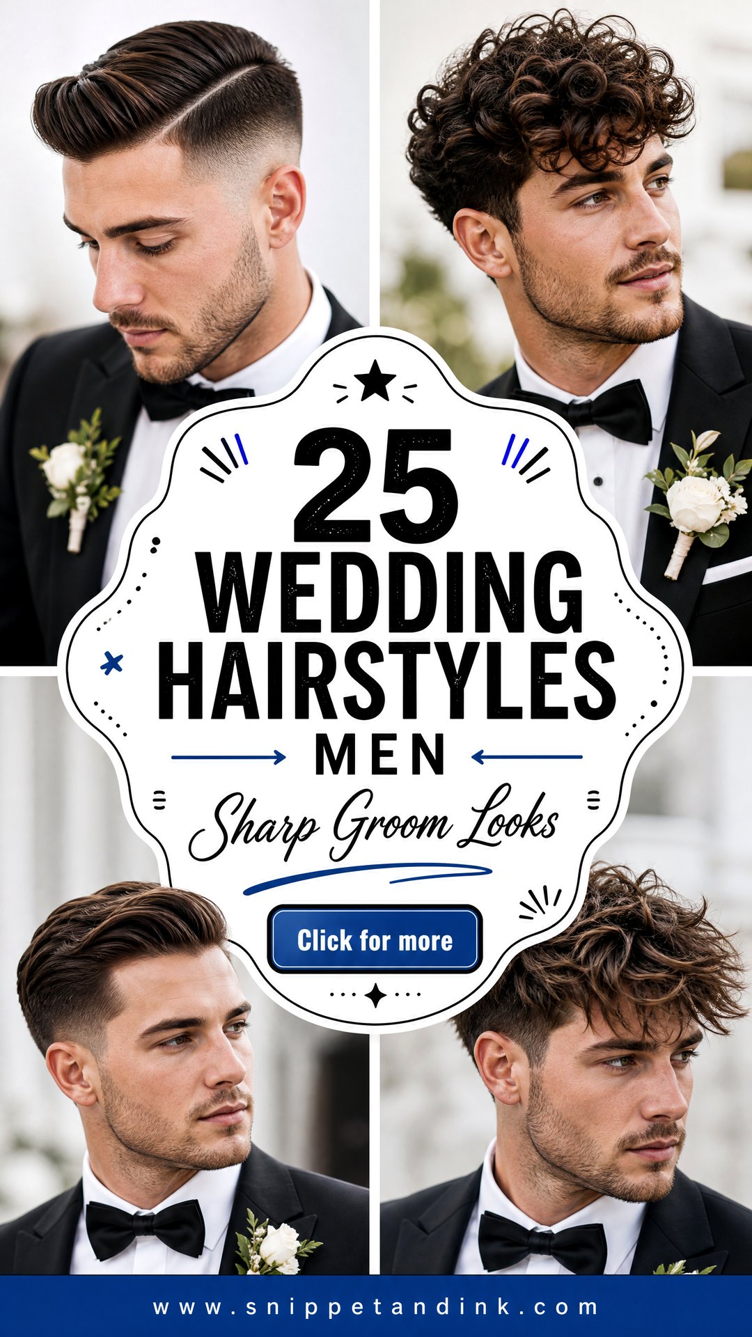25 Wedding Hairstyles Men Need for a Sharp Groom Look - 25 Wedding Hairstyles Men Need for a Sharp Groom Look