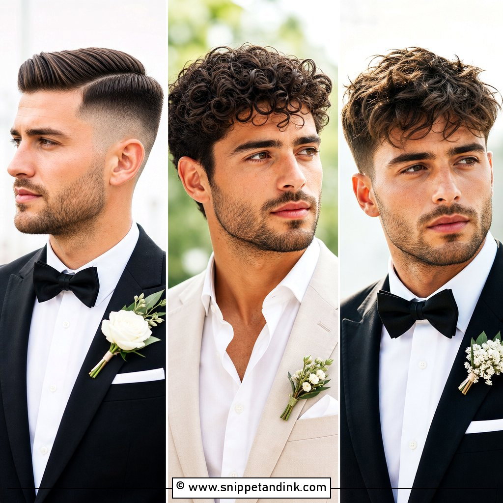 25 Wedding Hairstyles Men Need for a Sharp Groom Look