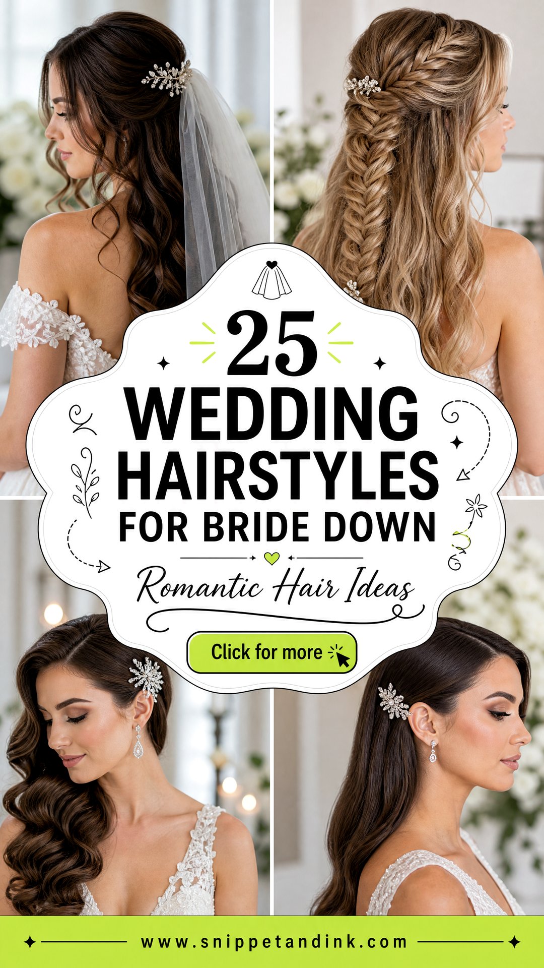 25 Wedding Hairstyles for Bride Down Romantic Hair Ideas - 25 Wedding Hairstyles for Bride Down: Romantic Hair Ideas