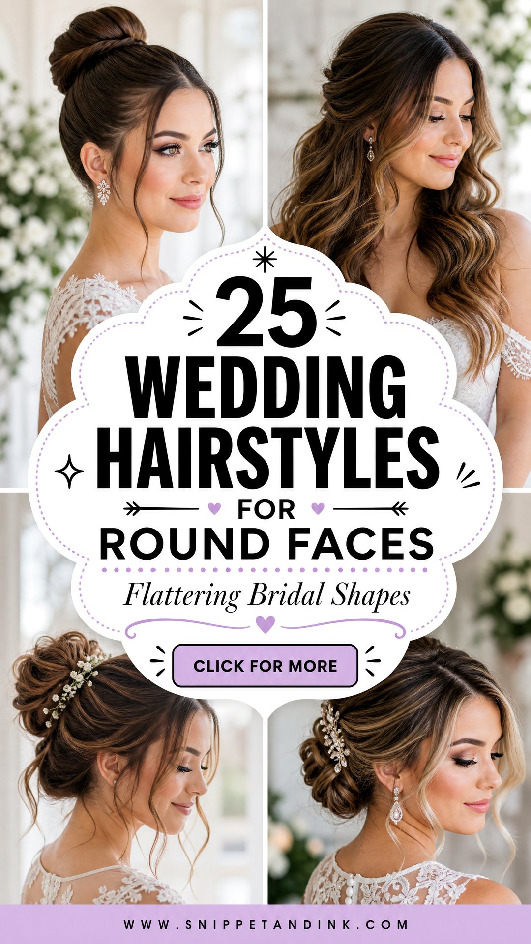 25 Wedding Hairstyles for Round Faces That Flatter Beautifully - 25 Wedding Hairstyles for Round Faces That Flatter Beautifully