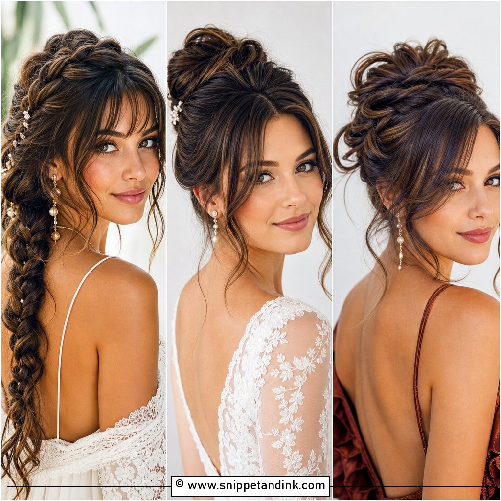 25 Wedding Hairstyles with Bangs for Chic Bridal Beauty